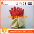 Flock Dip Lated Latex Haushalt Handschuhe (DHL213)